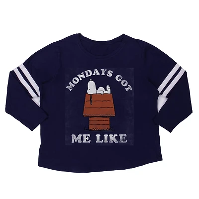 Peanuts Ladie's crew neck, long sleeve t-shirt