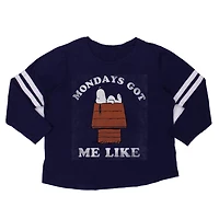 Peanuts Ladie's crew neck, long sleeve t-shirt