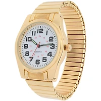 Montre George à or tons avec bracelet extensible pour hommes Montre pour hommes extensible