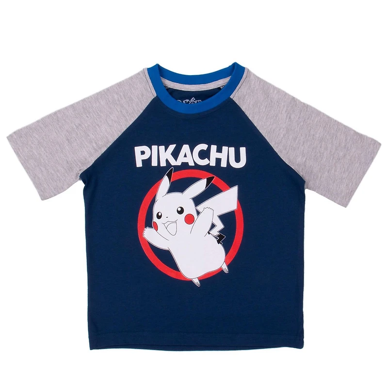 Pokemon Boys short sleeve raglan tee