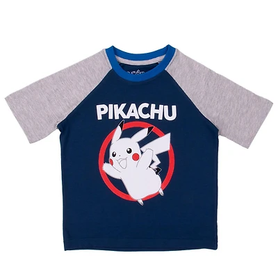 Pokemon Boys short sleeve raglan tee