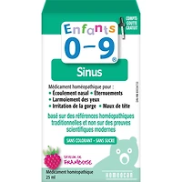 Solution buvable Sinus-tout-en-un d'Enfants 0-9 avec compte-gouttes