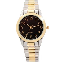 Montre George à deux tons avec bracelet extensible pour hommes Montre pour hommes extensible