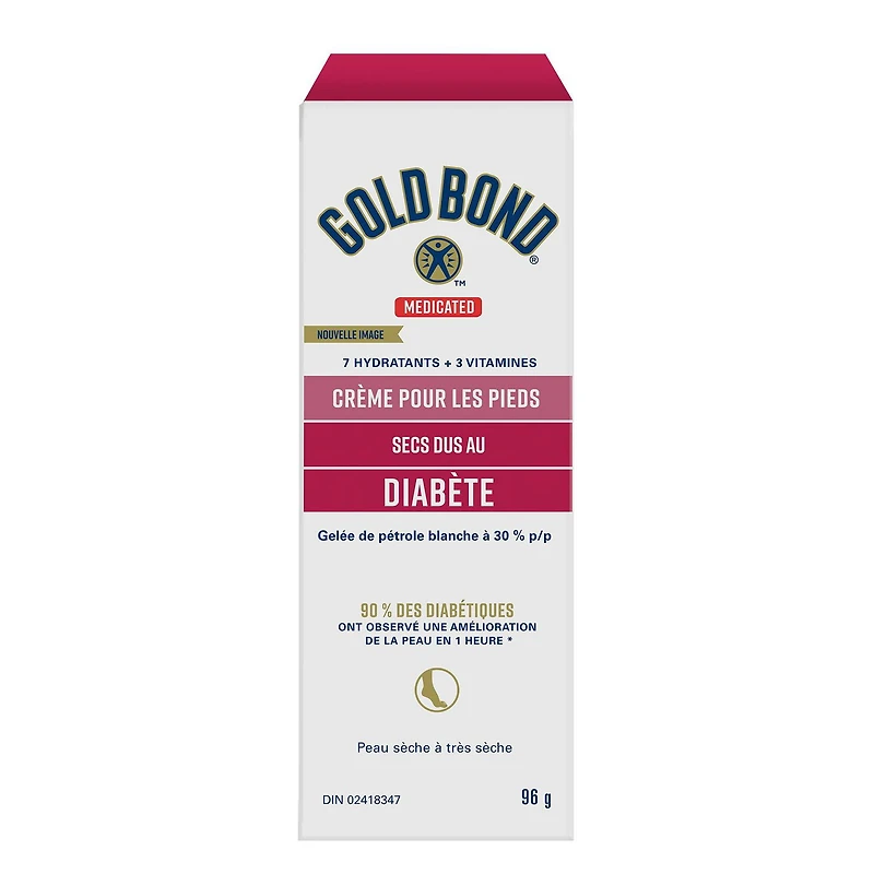 Gold Bond Ultimate Crème pour les pieds desséchés des diabétiques