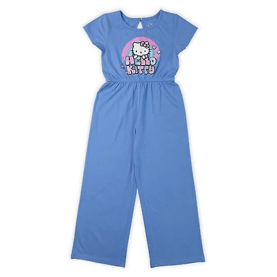 Hello Kitty Girls one-piece full length short sleeve Romper