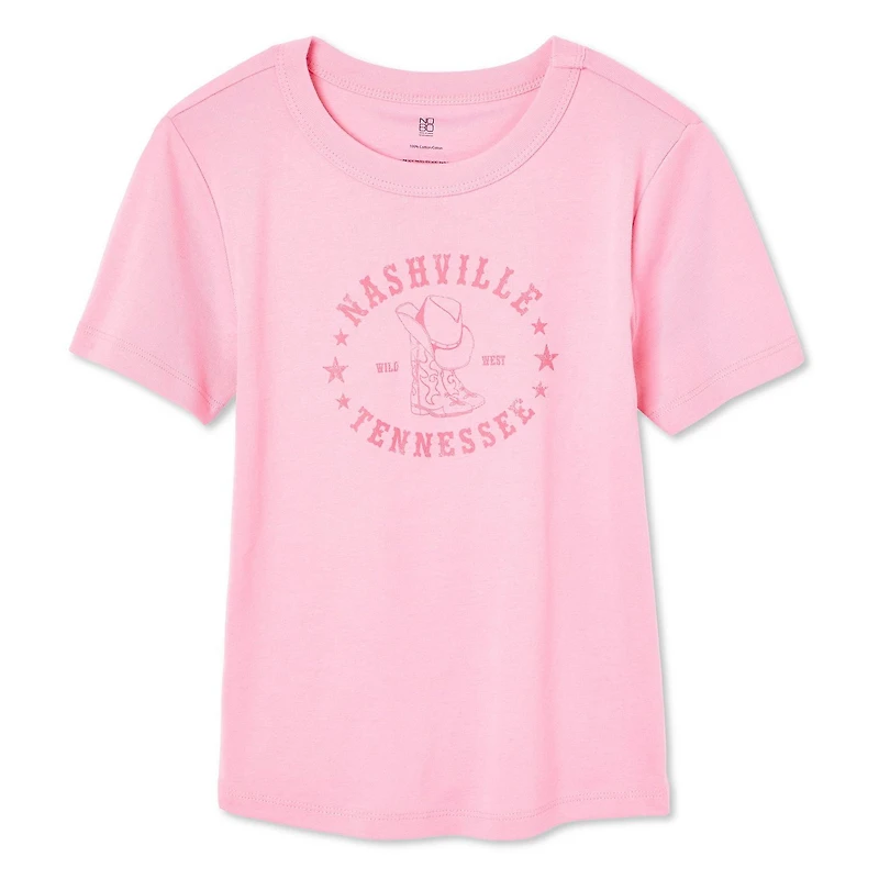 No Boundaries Women's Rib Baby Tee