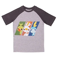 Pokemon Boys short sleeve raglan tee