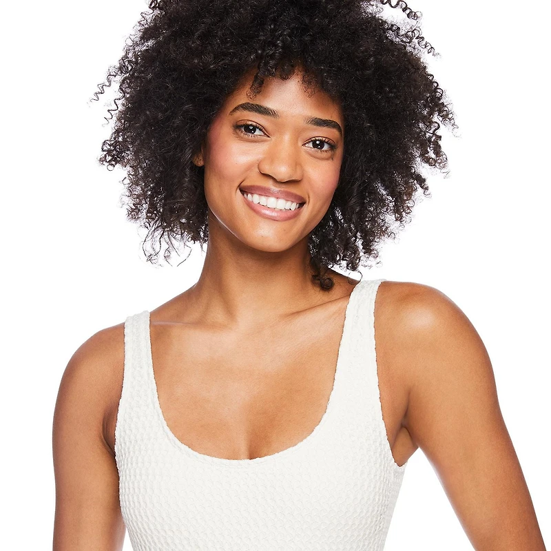 No Boundaries Women's Scoop Neckline Swimsuit