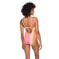 No Boundaries Women's Lace-Up Swimsuit 1-Piece