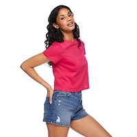 T-shirt raccourci George pour femmes Tailles TP–TTG