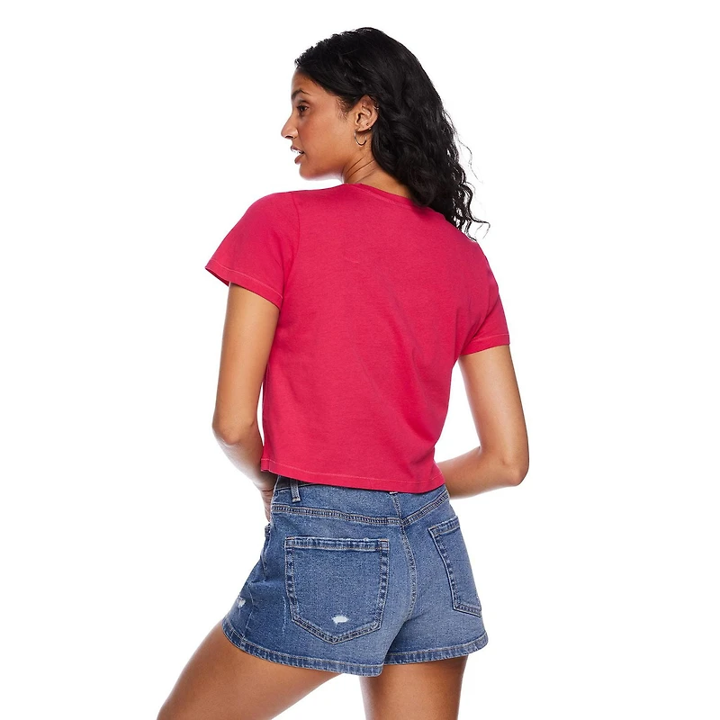 T-shirt raccourci George pour femmes Tailles TP–TTG