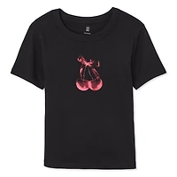 No Boundaries Women's Rib Baby Tee, Sizes XS-XXL