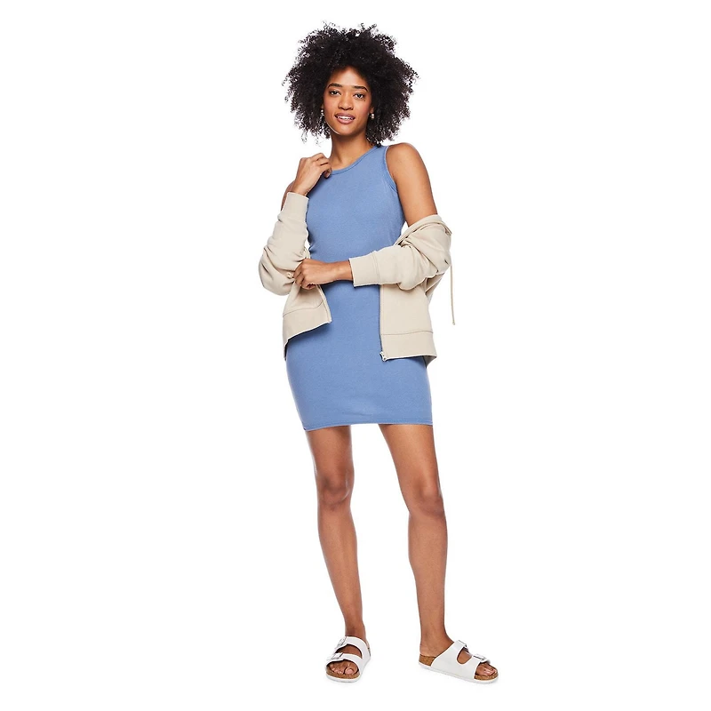 Robe débardeur côtelée No Boundaries pour femmes