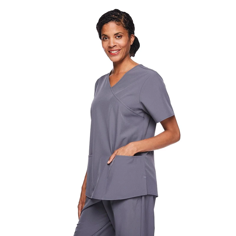 George Women's Wrap Scrub Top