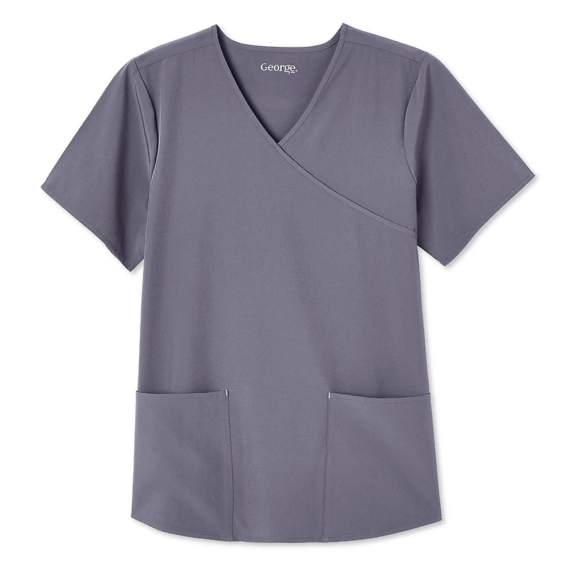 George Women's Wrap Scrub Top