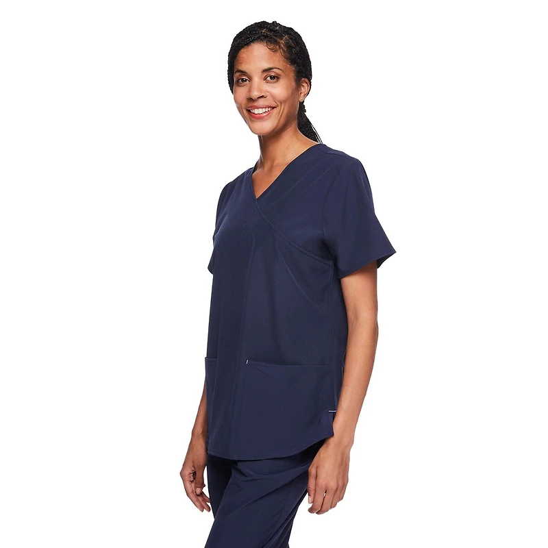 George Women's Wrap Scrub Top