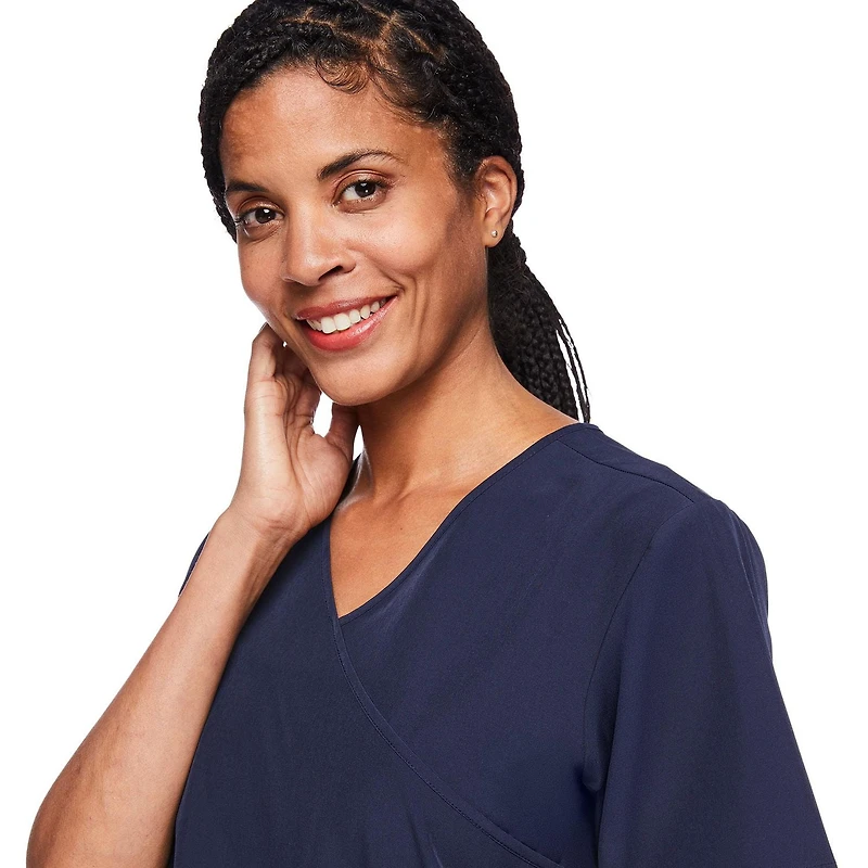 George Women's Wrap Scrub Top