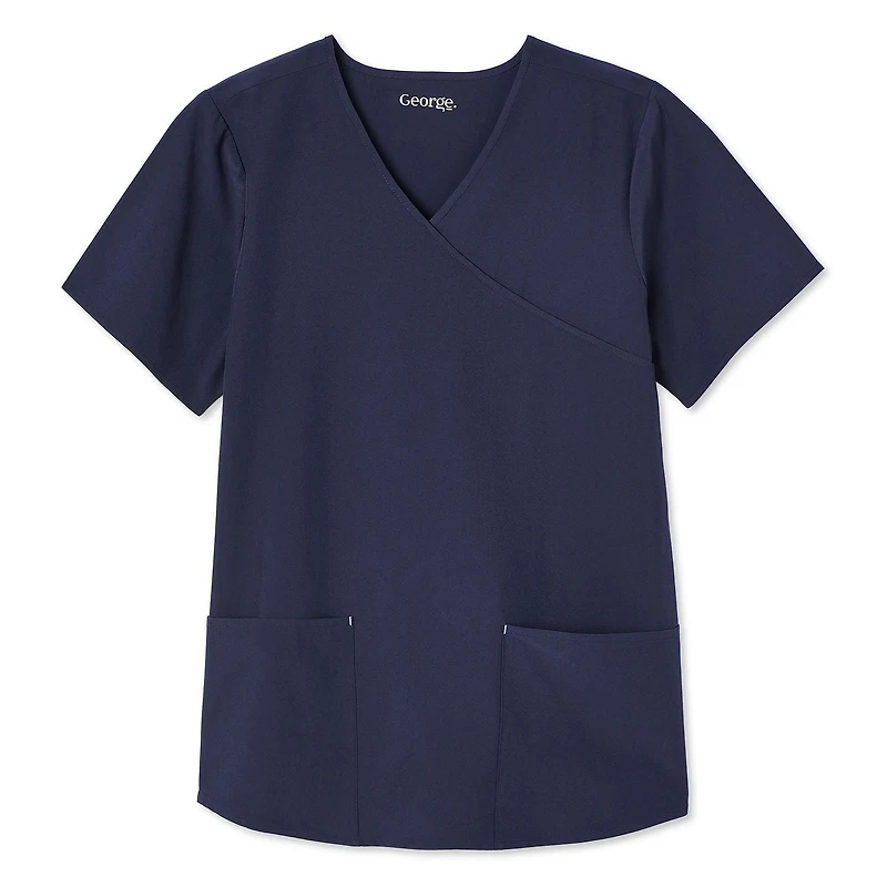 George Women's Wrap Scrub Top