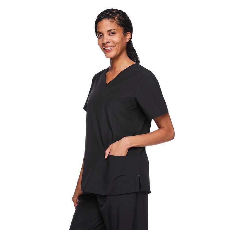 Haut d’uniforme médical drapé George pour femmes - Exclusivement en ligne