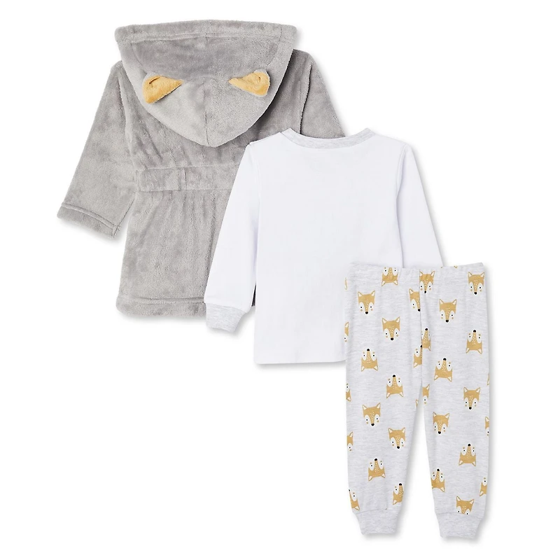 George Baby Boys' Pajamas and Robe 3-Piece Set
