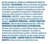 Equate vitamine B12 1000mcg dissolution rapide