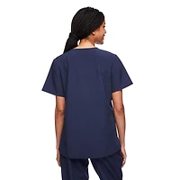 Haut d’uniforme médical à encolure en V George pour femmes - Exclusivement ligne