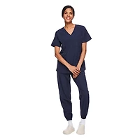Haut d’uniforme médical à encolure en V George pour femmes - Exclusivement ligne