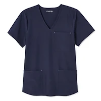 Haut d’uniforme médical à encolure en V George pour femmes - Exclusivement ligne
