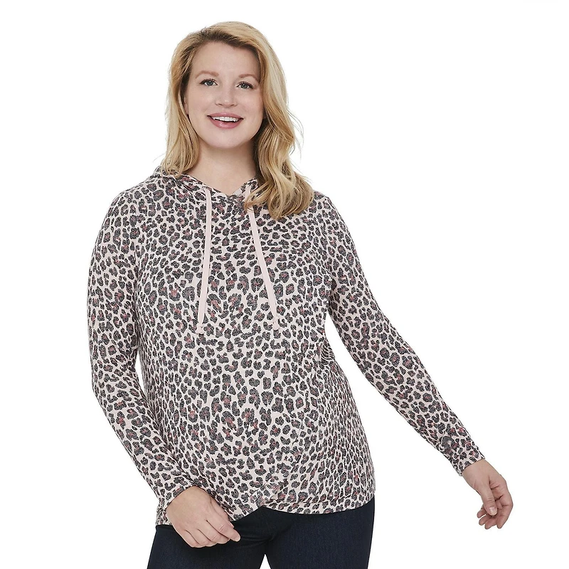 Chandail à capuchon coupe tunique George Maternité