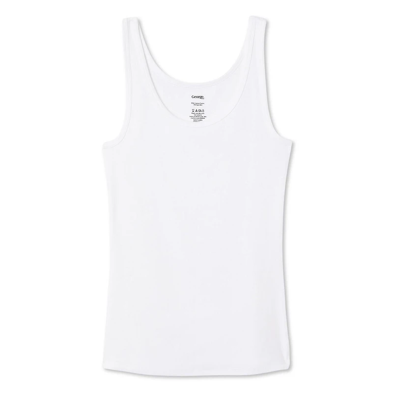 George Women's Basic Scoop Tank, Sizes XS-XXL