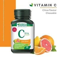 Adrien Gagnon-Vitamine C Croquable d'Agrumes, 500 mg