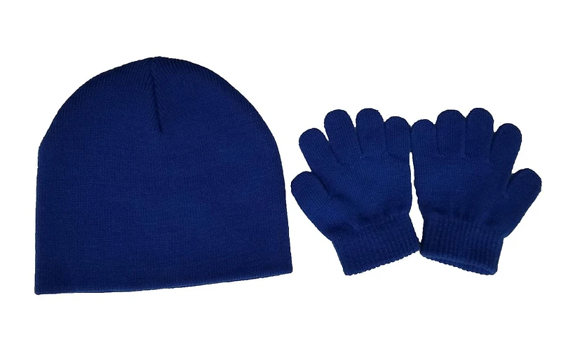 BLUE BOYS HAT/GLOVE SET