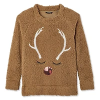 George Ladies Ugly Christmas Embellished Sherpa Tops