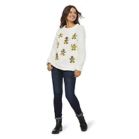 George Ladies Ugly Christmas Embellished Sherpa Tops