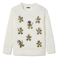 George Ladies Ugly Christmas Embellished Sherpa Tops