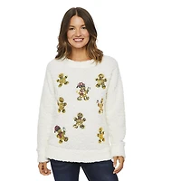 George Ladies Ugly Christmas Embellished Sherpa Tops