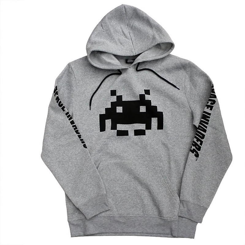 Sweat à capuche Space Invaders pour homme sous licence.