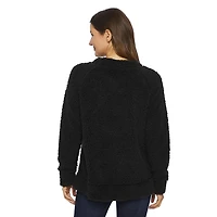 George Ladies Ugly Christmas Embellished Sherpa Tops