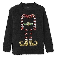 George Ladies Ugly Christmas Embellished Sherpa Tops