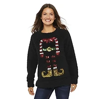 George Ladies Ugly Christmas Embellished Sherpa Tops