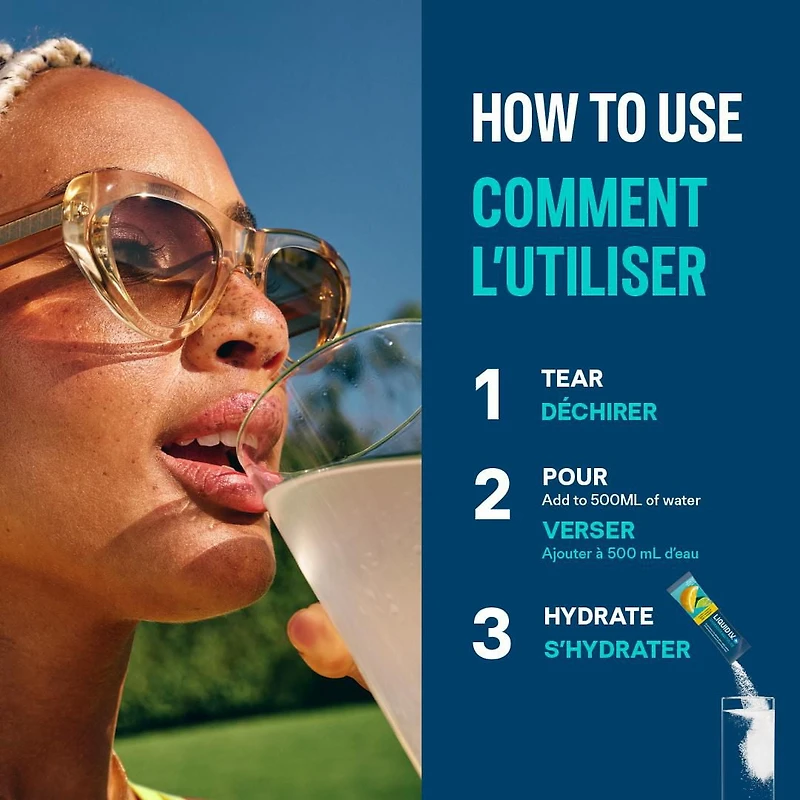 Liquid I.V. Passion Fruit Hydration Multiplier Electrolyte Drink Mix, 16g Mix/6 units