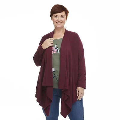 Penmans Plus Women's Asymmetrical Cardigan