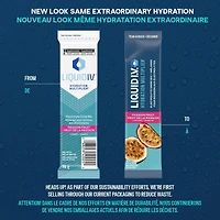 Liquid I.V. Passion Fruit Hydration Multiplier Electrolyte Drink Mix, 16g Mix/6 units