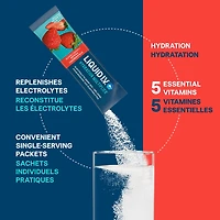 Liquid I.V. Strawberry Hydration Multiplier Electrolyte Drink Mix, 16g Mix/10 units