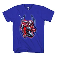 Boys Marvel Spashy Miles Short Sleeve T-Shirt
