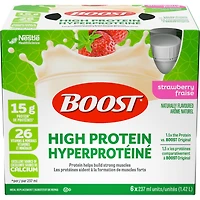 BOOST High Protein Meal Replacement Drink – Strawberry 6 x 237 ml, 6 x 237 ML