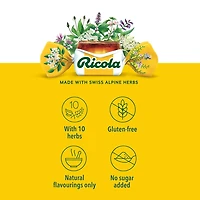 Boîte de Ricola Citron Menthe, Soulagement Naturel Pour La Gorge, Sans Sucre Ajouté
