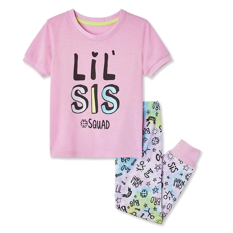 Ensemble de nuit avec t-shirt et pantalon George pour petites filles