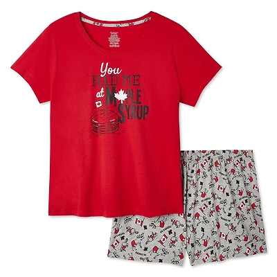 Ensemble de nuit 2 pièces fête du Canada George Plus pour femmes