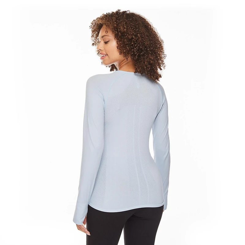 Athletic Works Women's Long Sleeve Seamless Tee